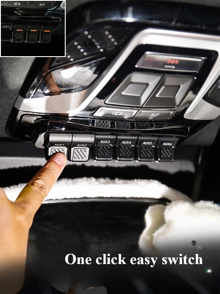 

Car Airplane Switch for BAIC 212 T01 EMC 212 2024 2025 Modified Car Roof 6 Way Integrated Switch Glasses Box Circuit Controller