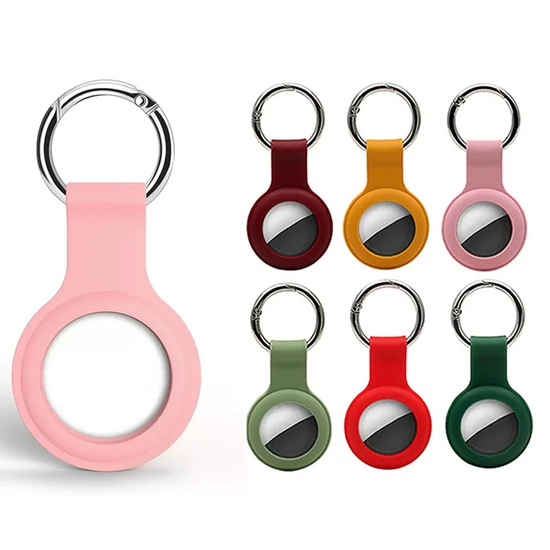 Anti Scratch Silicone Sleeve For AirTag Tracker Case Waterproof Pet Key Finder Cover For Keys Pet Collar Bag Wallet Luggage Set