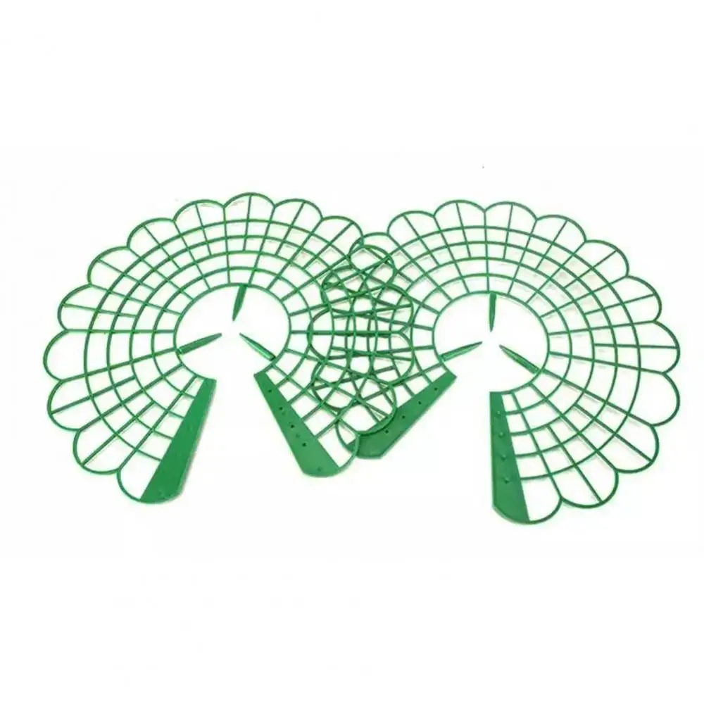 

1/3 шт. Круглая подставка для клубники с тремя прочными ножками, антикоррозийная, для защиты от сдавливания грунтом, опора для клубничных растений