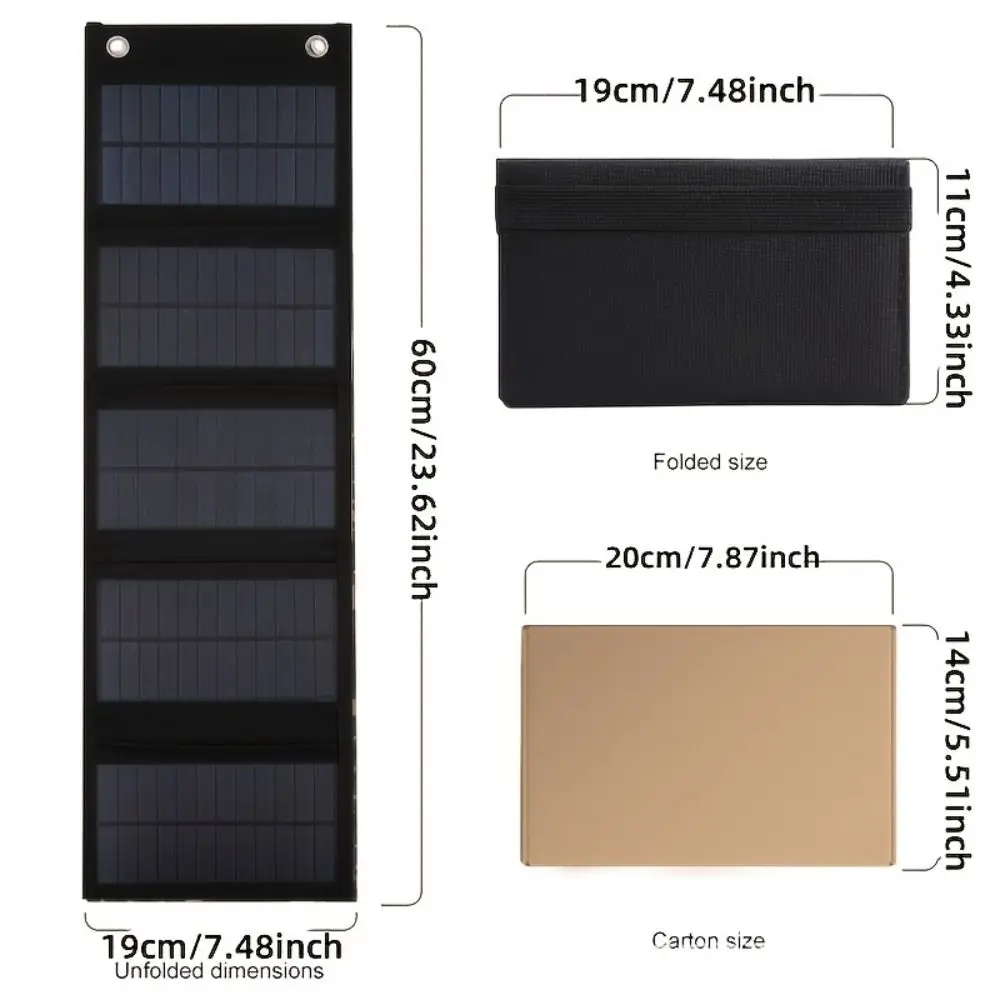 

Fast Solar Power Generation Solar Panels Fold Portable Solar Charging Panel Durable 5V Solar Photovoltaic Panels on Foot