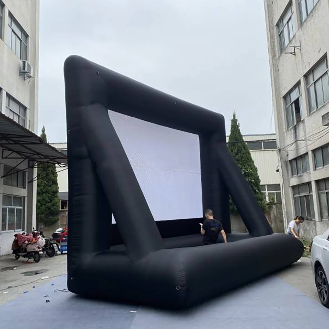대형 휴대용 방수 야외 영화 스크린, HD 프로젝션, 뒷마당 시네마, 드라이브인 이벤트용 풍선식 필름 디스플레이