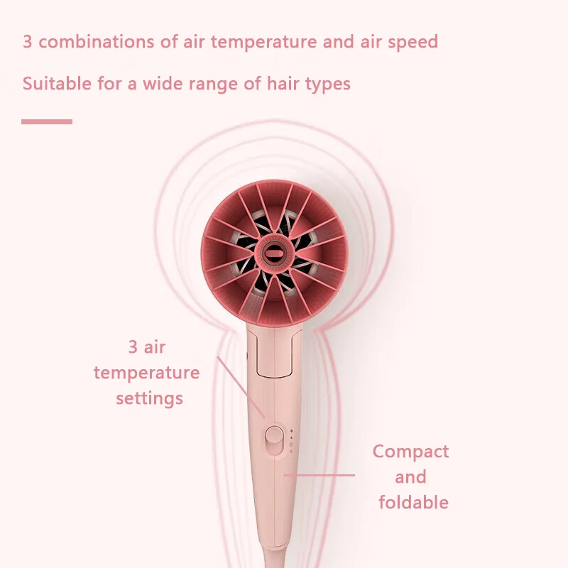 PHILIPS-secador de pelo BHP398/05 + rizo recto, varita de doble propósito, alta potencia, temperatura constante, juego de combinación de rizador para el cuidado del cabello