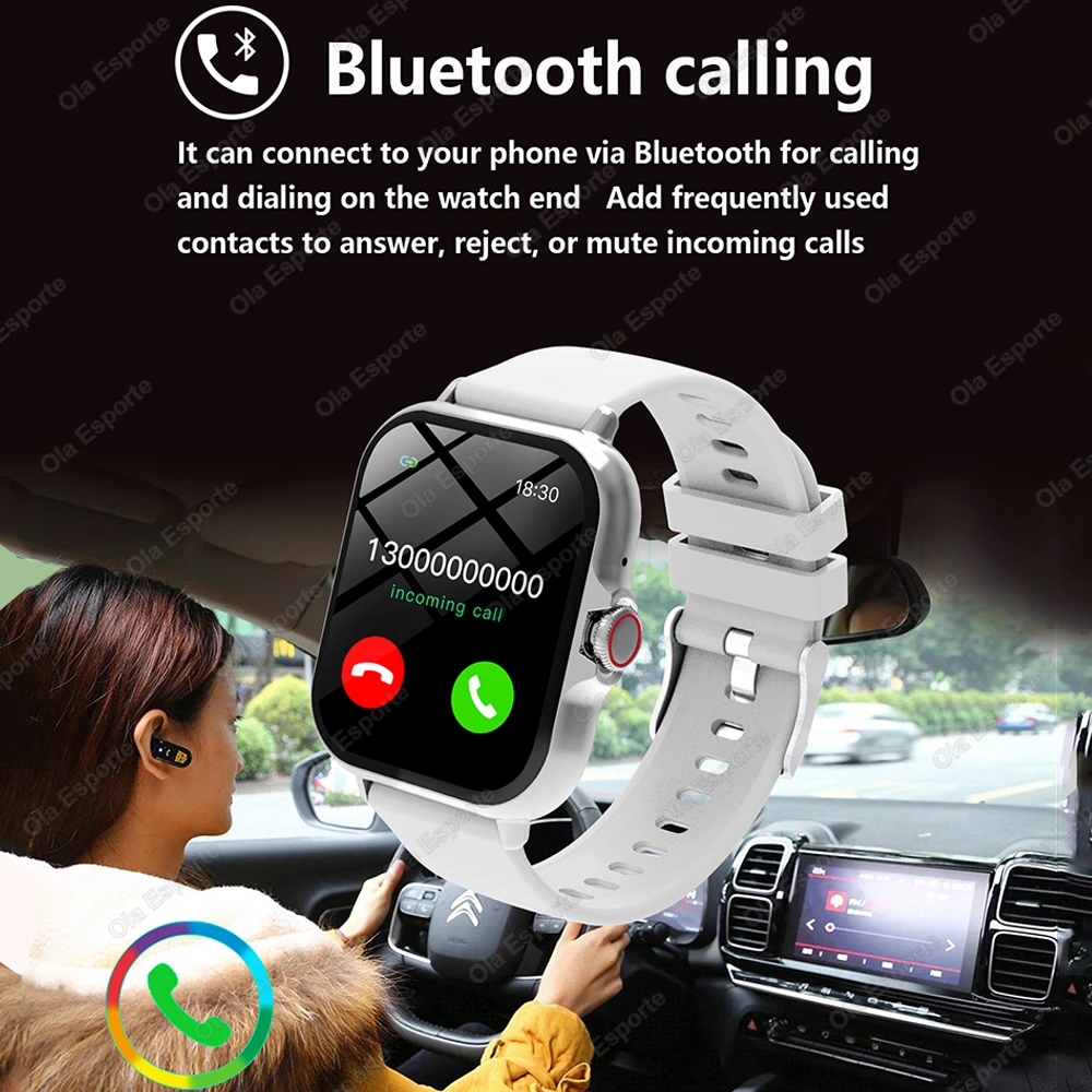 2025 Smart Watch Android Phone 1.44'' Inch Color Screen Bluetooth Call Blood Oxygen/Pressure Monitoring Smart Watch Women Men