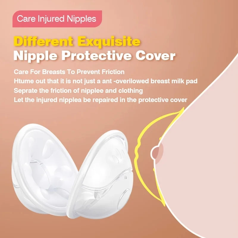 Portable Wearable Breastmilk Collectors BPA Free Shells Milk Collection Cup Reusable & Washable Nursing Pads For Breastfeeding