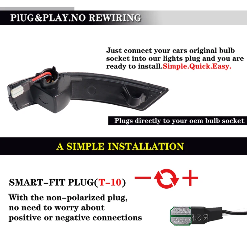 Автомобильные передние зеркала заднего вида, янтарные светодиодные динамические мигающие указатели поворота для Ford Fusion Focus Mk2 Mk3 Mk4 12V