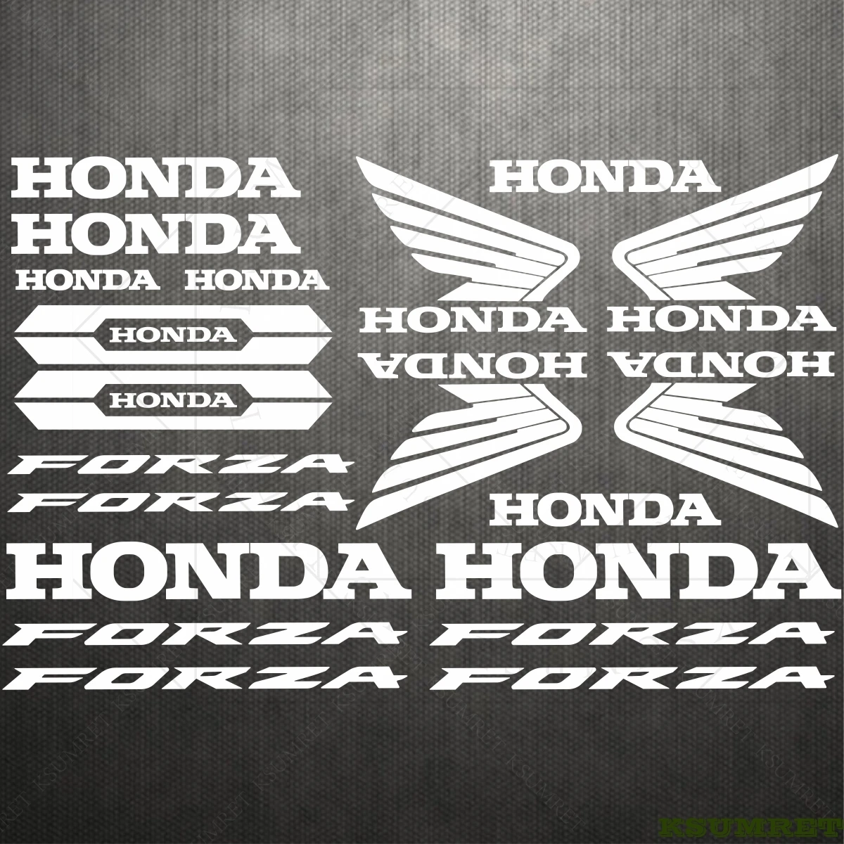 

For Honda FORZA Stickers Logo Motorcycle Tank Helmet Decals Waterproof