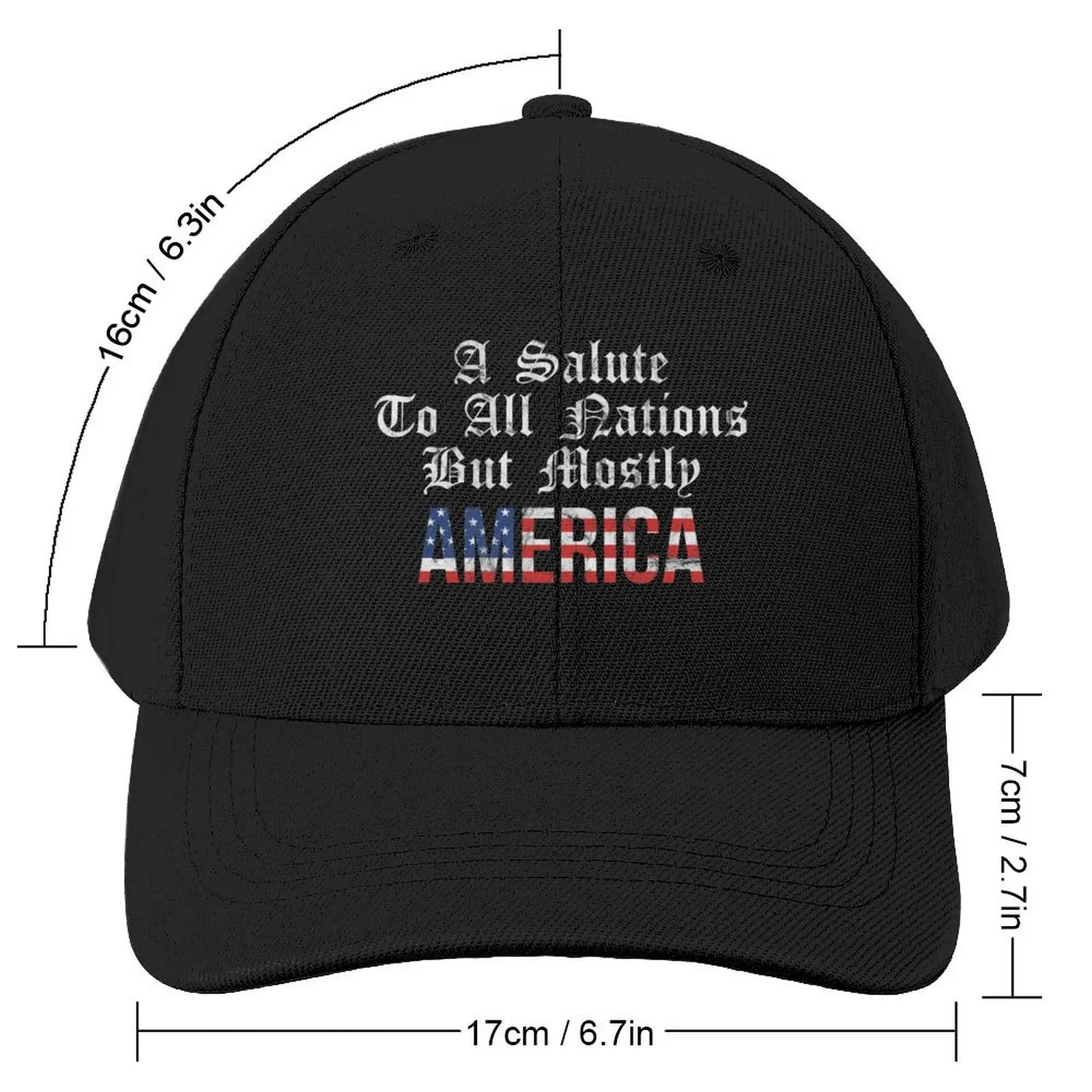 A Salute to All Nations But Mostly AMERICA! Vintage Baseball Cap Hat Man For The Sun Hip Hop Caps Male Women's