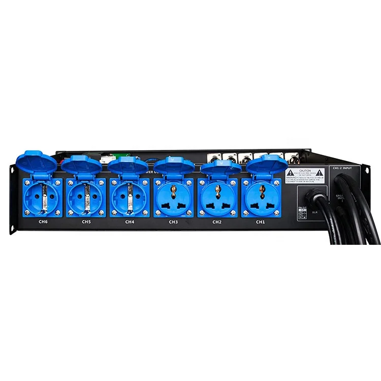 LAS4+8 Power Sequence Controller Multiple Jack Socket For Professional Line Array Power Manager Concert Stage Used