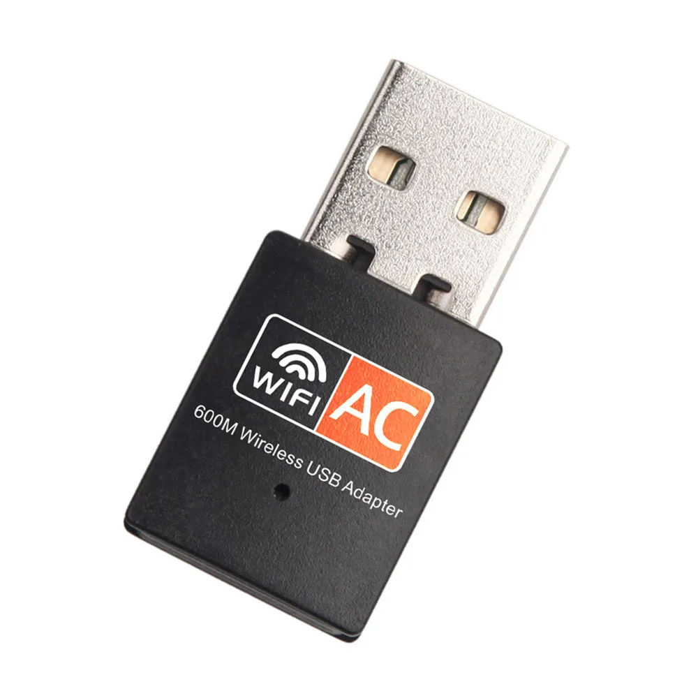 Adaptador WiFi USB de doble banda para PC, Mini receptor de tarjeta de red de ordenador, 600Mbps, 2,4G/5G, 802.11b/G/ac, RTL8811