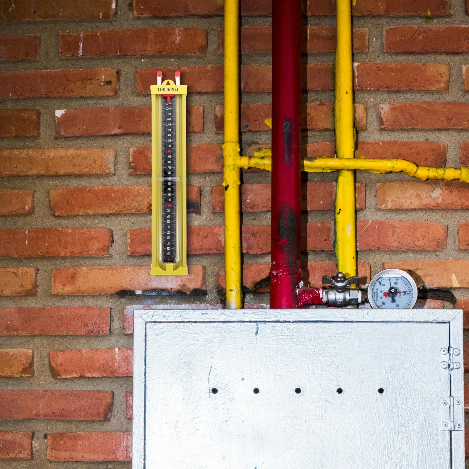 

High Precision Alloy U-Shaped Differential Pressure Gauge Accurate Water Column Manometer for Industrial and Residential Gas