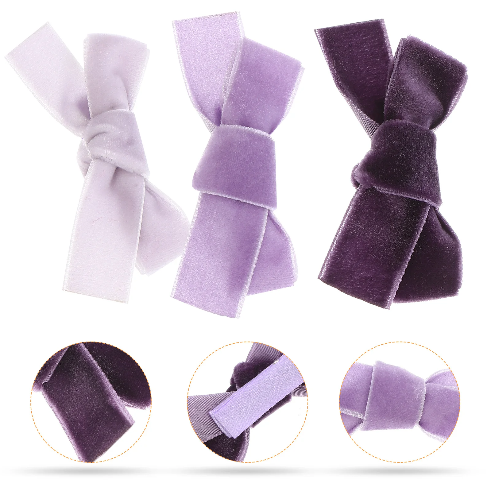 3 قطع من مشابك القوس الصغيرة للفتيات اللطيفة للأطفال، مشابك شعر مزخرفة خفيفة الوزن ومقاومة للبهتان للاستخدام في حفلات أعياد الميلاد