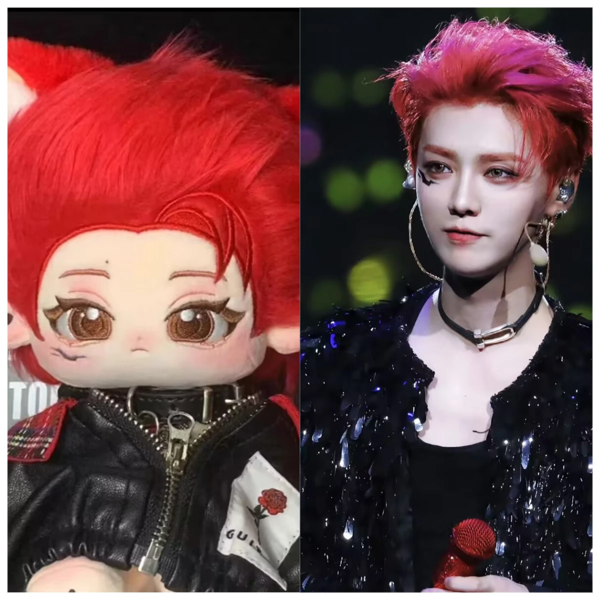 Luhan атрибут: хлопковая кукла Luhaohao длиной 20 см с высоким внешним видом, периферийная концертная кукла знаменитостей, подарок