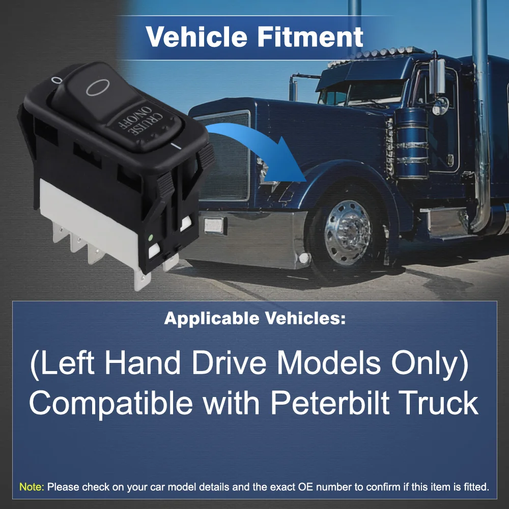 

8-контактный переключатель круиз-контроля для грузовиков Peterbilt 1609121 5G8EEF2A11 16-09121, леворульный