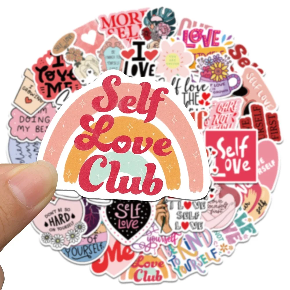 10/30/50pcs neue beliebte Cartoon Self Love Club Aufkleber Pack Skateboard Gitarre Dekoration DIY Laptop wasserdicht Graffiti Großhandel