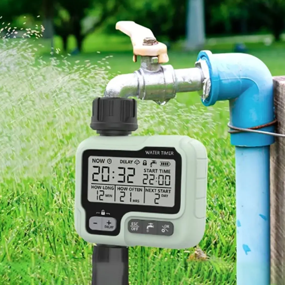 

Large Screen Automatic Water Timer Timeable Programmable Garden Digital Irrigation Machine Save Water and Time Intelligent