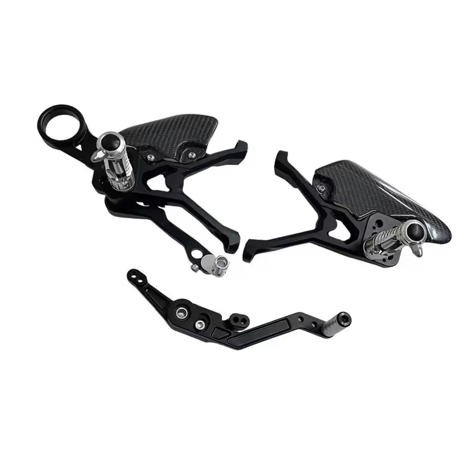 For BMW S1000RR 2019-2023 2024 2026 M1000RR 2020-2026 2025 Motorcycle Adjustable Carbon Fiber Board Rear Set Foot Pegs Pedal view 6