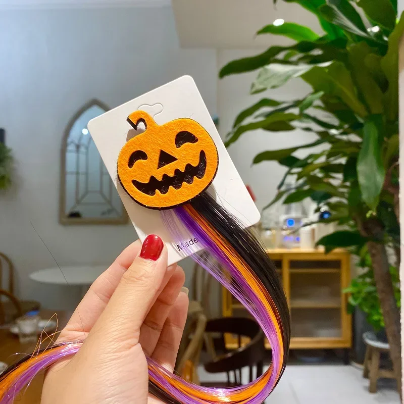 12pcs Bat Pumpkin Ghost Black Cat Halloween Hairpin Hair Ornament Girl Role Play Party Decoration Props  Accessories