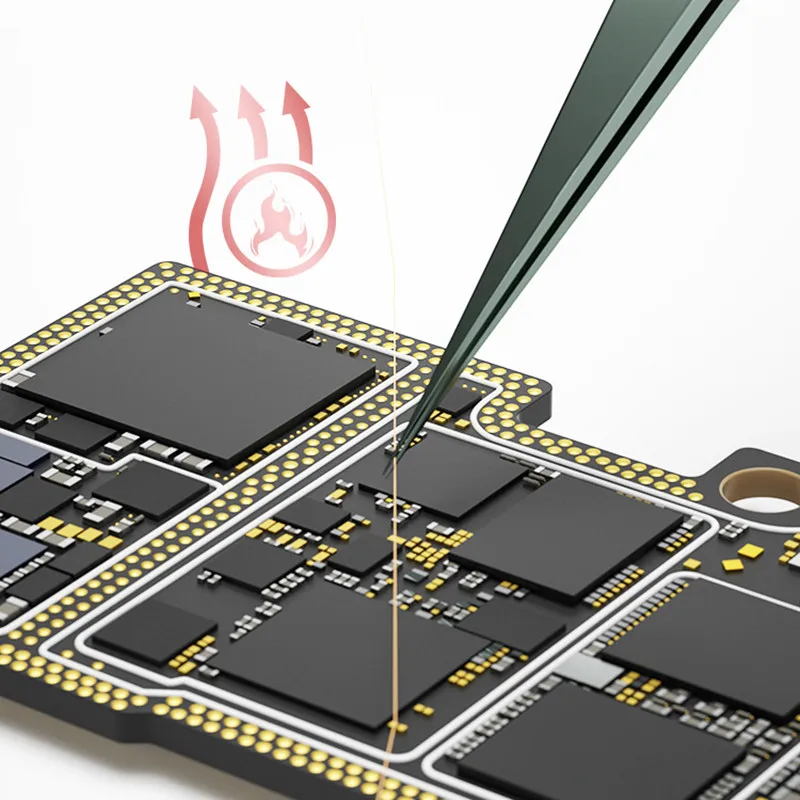 B&R X-45N 0.0045mm 100m Reworking Uninsulated Copper Wires Superior Electrical Thermal Conductivity Phone LCD CPU Flying Line