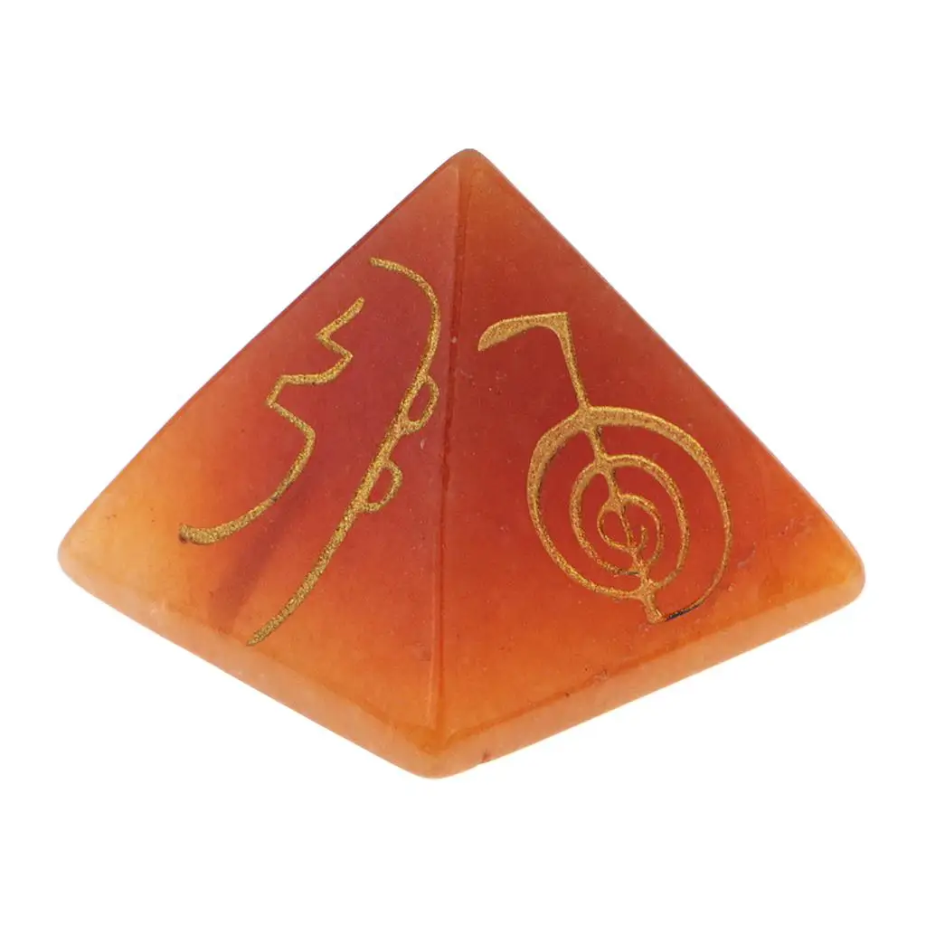 Pyramid Energy Stone Natural Crystal Pyramid Healing Gemstone Reiki Stone for Meditation and Energy Balance