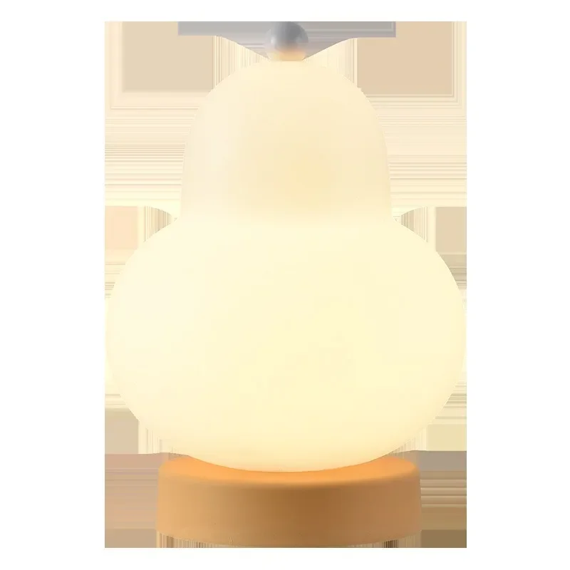 Pear Shape Cream Color LED Warm Light Bedroon Bedside Atmosphere Night Light