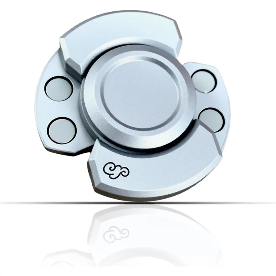 Metal Fidget Toys Adults3 Play Model Fidget Spinner Fidget Clicker Fidget Slider UltraSilent HighSpeed Rotation Compact Str Rel