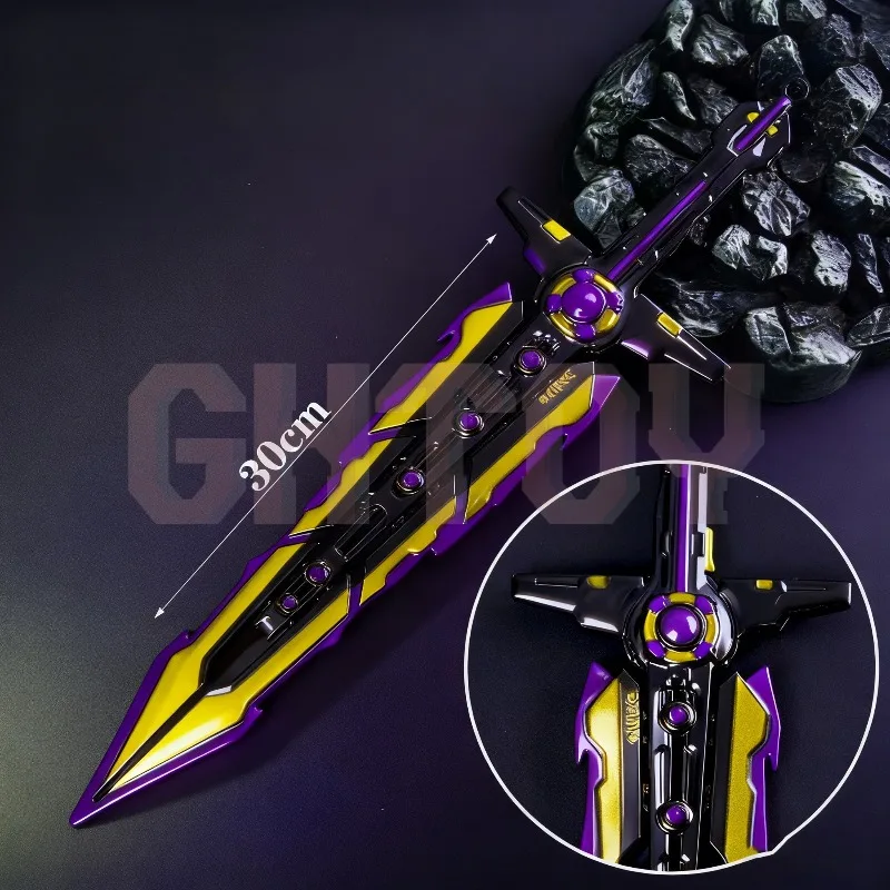 30 cm/11.81in Valorant Game Randapparatuur Chaos Zwaarden Wapens Model Desktop Display Ornamenten Collectie Verjaardagscadeau voor Jongen speelgoed