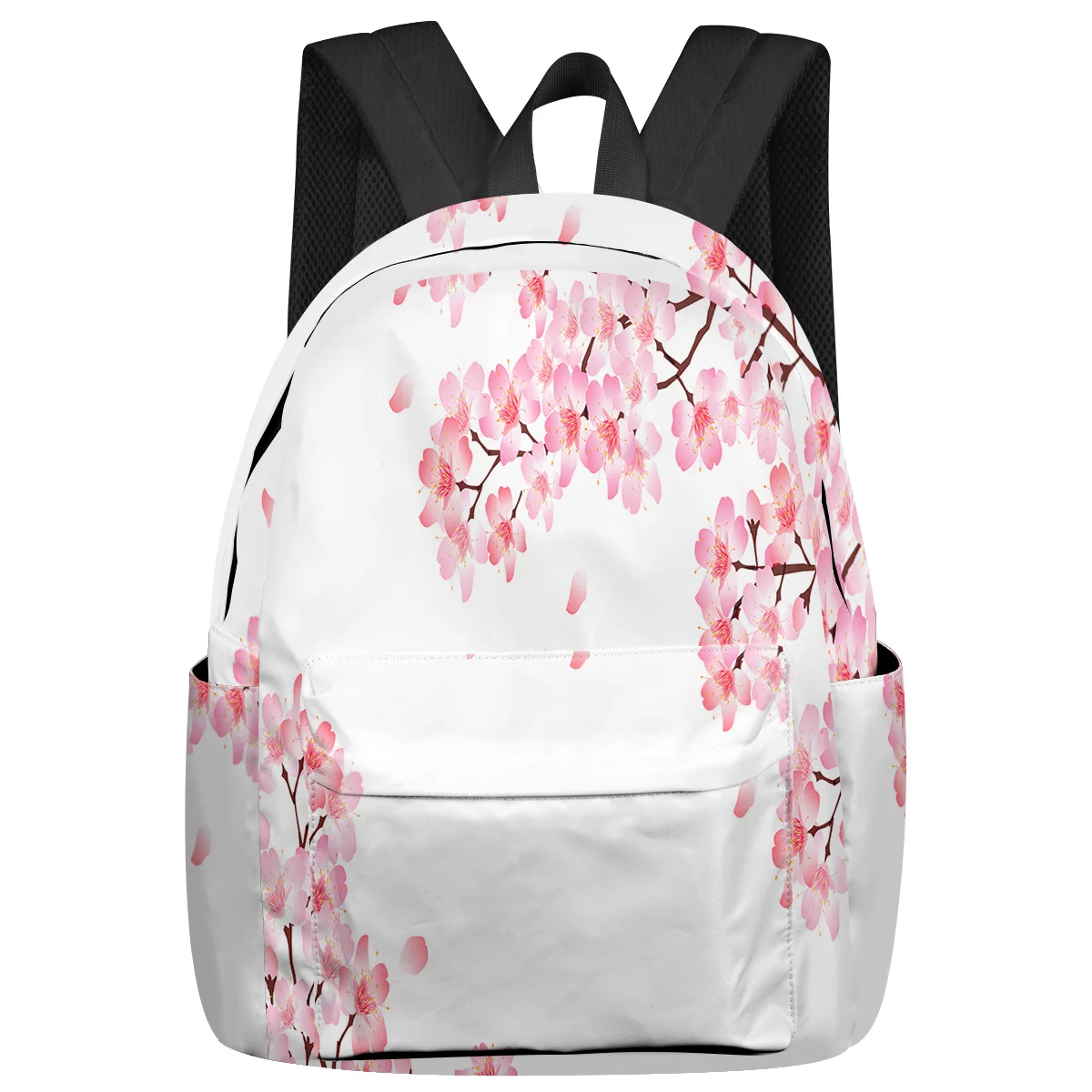 Cherry Blossom Spring Student School Bags Laptop Custom Backpack For Men Women Female Travel Mochila