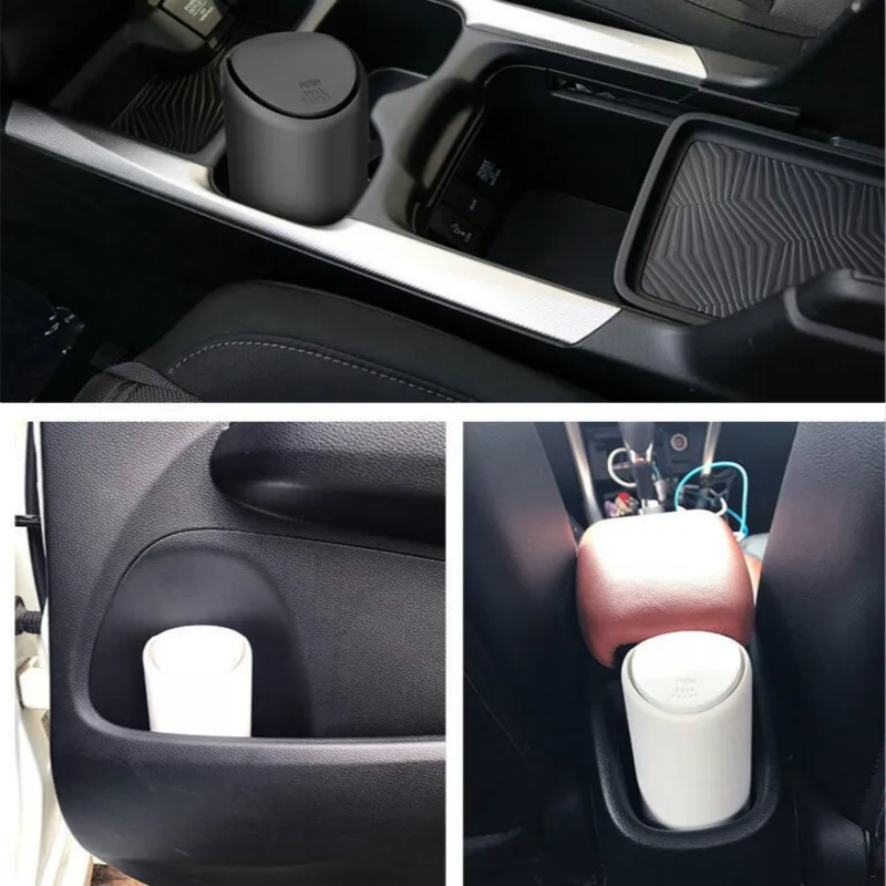 1PCS Auto Car Garbage Can Car Trash Can Silicone Garbage Dust Case Holder Rubbish Bin Auto Organizer Storage Box Car Accessories