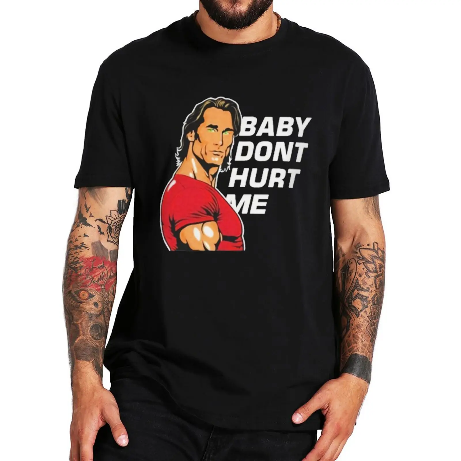 Baby Don't Hurt Me T-shirt Popular Gym Trend Fitness Lovers Tee Tops 100% Cotton Unisex Casual Summer T Shirts EU Size