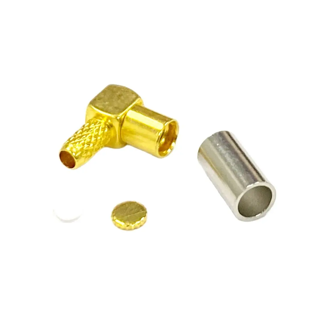 

1pc MMCX Female RF Coax Connector Right Angle Type Crimp for RG316 RG174 Cable Goldplated Wholesale Price