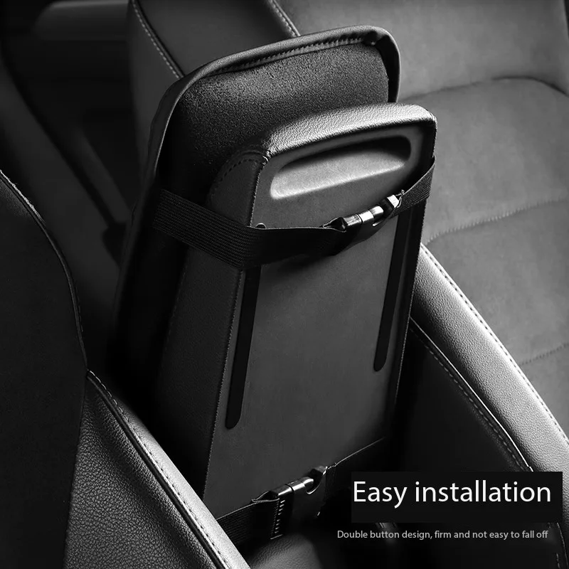 Suede Armrest Cushion For Car Center Rest For Inside The Car Pad Raised Mat Universal For Audi BMW Benz Durable Car Accessories