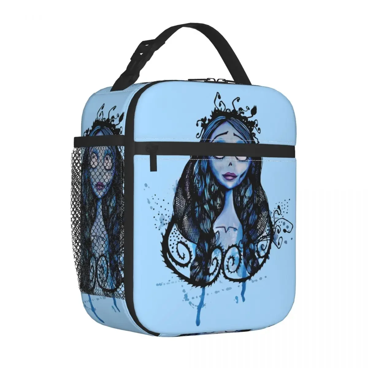 Watercolor Corpse Bride Insulated Lunch Bag Thermal Lunch Container Large Tote Lunch Box for Men Women Office Outdoor