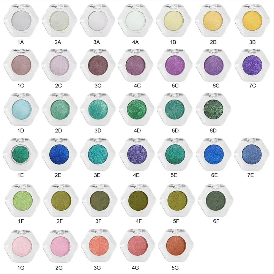 Private Label 43colors Chamelon Eyeshadow Waterproof Long Lasting High Pigment Easy To Apply Glitter Eye Shadow Powder Bulk