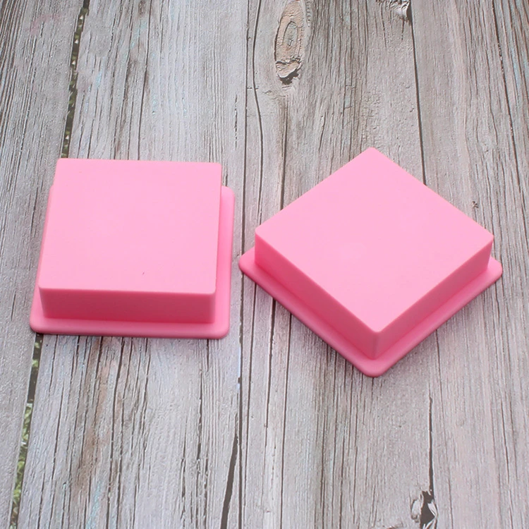 Silicone Mold Square Shape  Soap Mold Muffin Case Candy Jelly Ice Cake Silicone Silicone Cake Tool Chocolate Mold D602