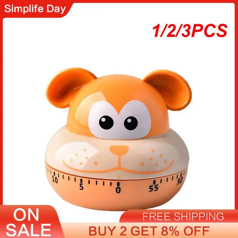 1/2/3PCS Calculagraph Children Gift Cartoon Animal Shape Timer Digital Home-appliance Cooking Alarm Clock Rotary Timing Cute