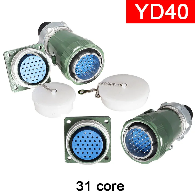 

Прямой YD40-31 Core Водонепроницаемый авиационный разъем YD40K31TP YD40K31TQ YD40J31TP YD40 YD40-31Pin обратный 31P 31Pin 31core