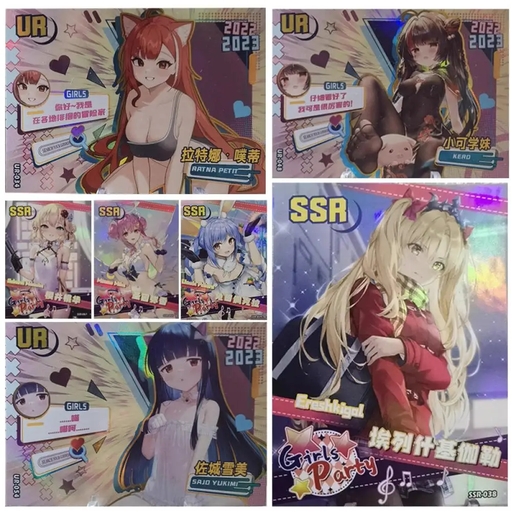 

Anime Goddess Story Tifa Lockhart KMS Prinz Eugen Asuka Langley Soryu Yanfei Yor Forger collection card Christmas birthday gift