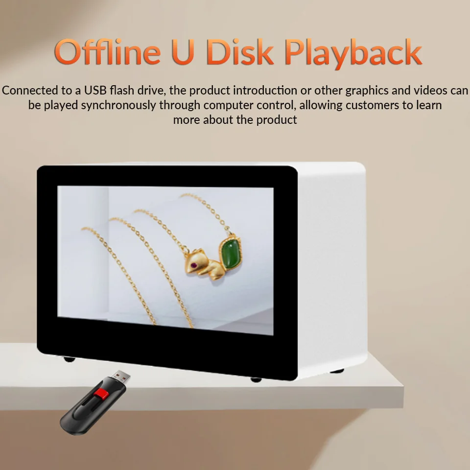 Hologram 3D Show Display Touch Screen Digital Signage And Displays Android OS Transparent LCD Display Cabinet