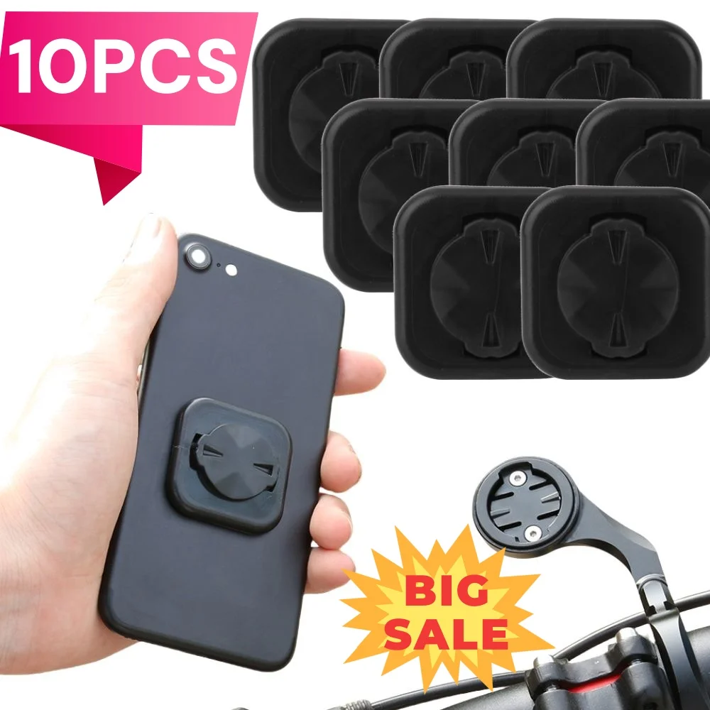 1-10pc Bicycle Computer Mount Adapter GARMIN Back Patch Buckle Sticker Adhesive Mobile Phone Seat Holder GPS Speedometer Bracket