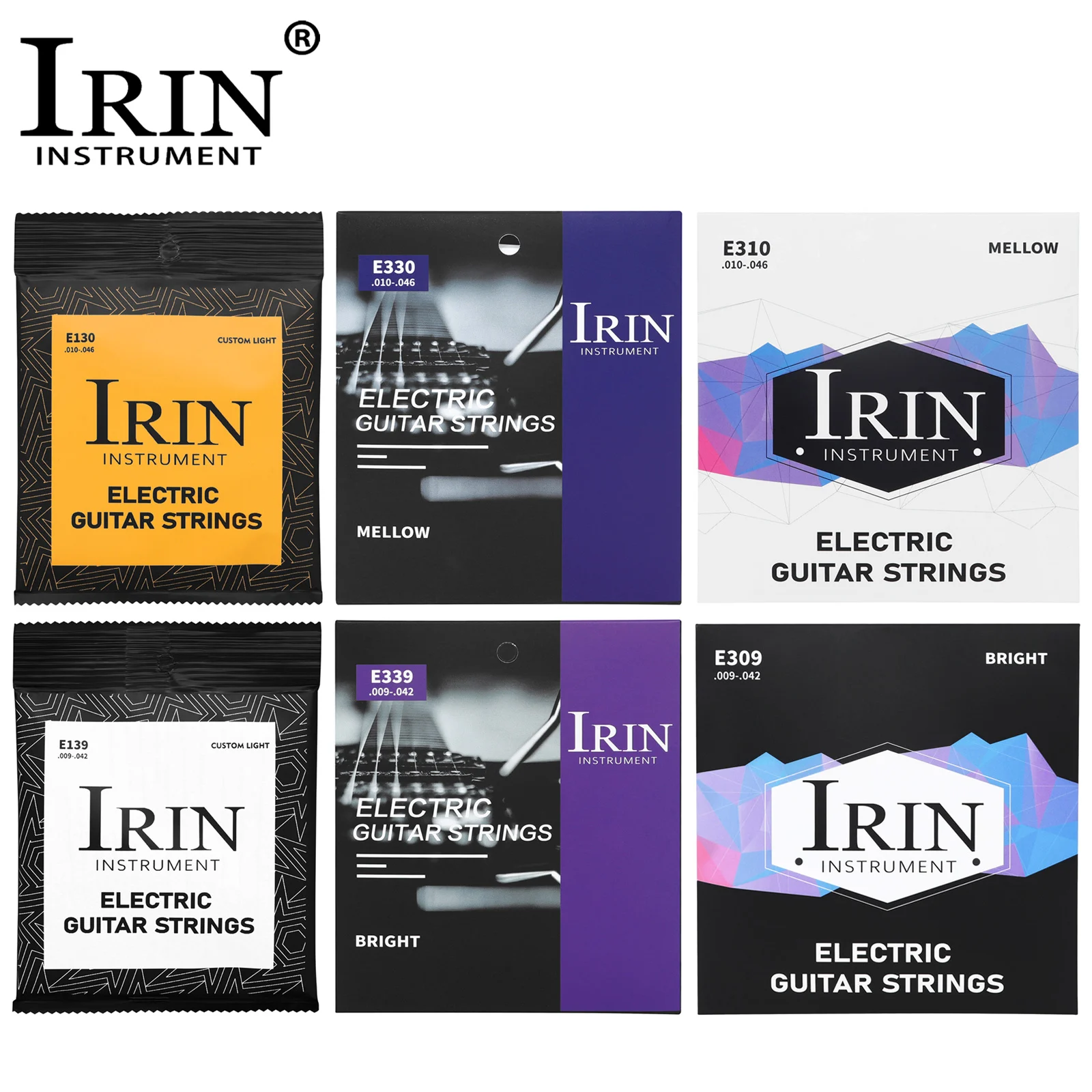 

IRIN Electric Guitar Strings High Carbon Steel Core Antirust PVD Ion Coating Electric Guitar Strings Guitar Accessories Parts