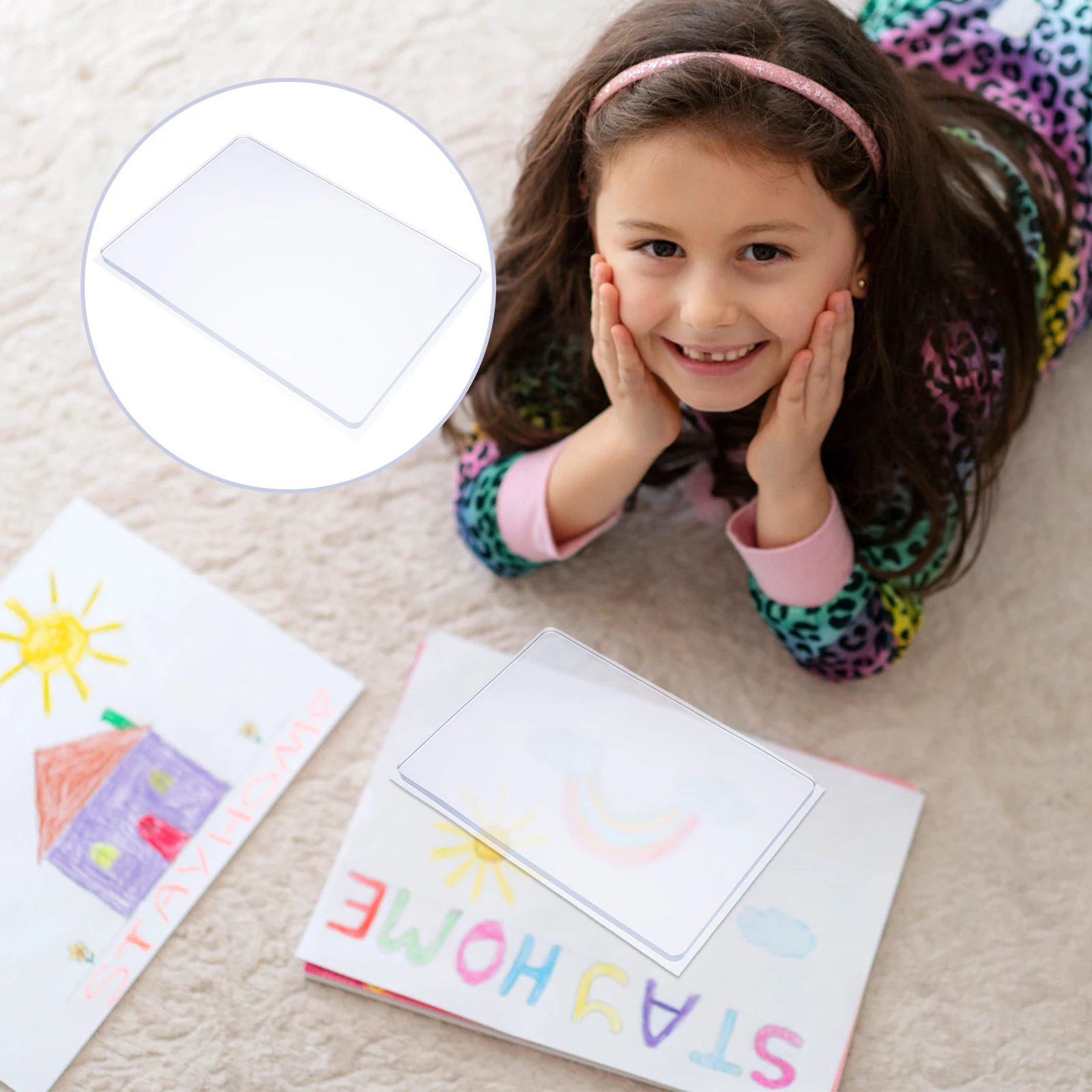 

Kids Gel Printing Plate 18X13Cm Reusable Art Board Easy Clean Paint Gel Plate Creative Crafts Monoprinting Tools For Children