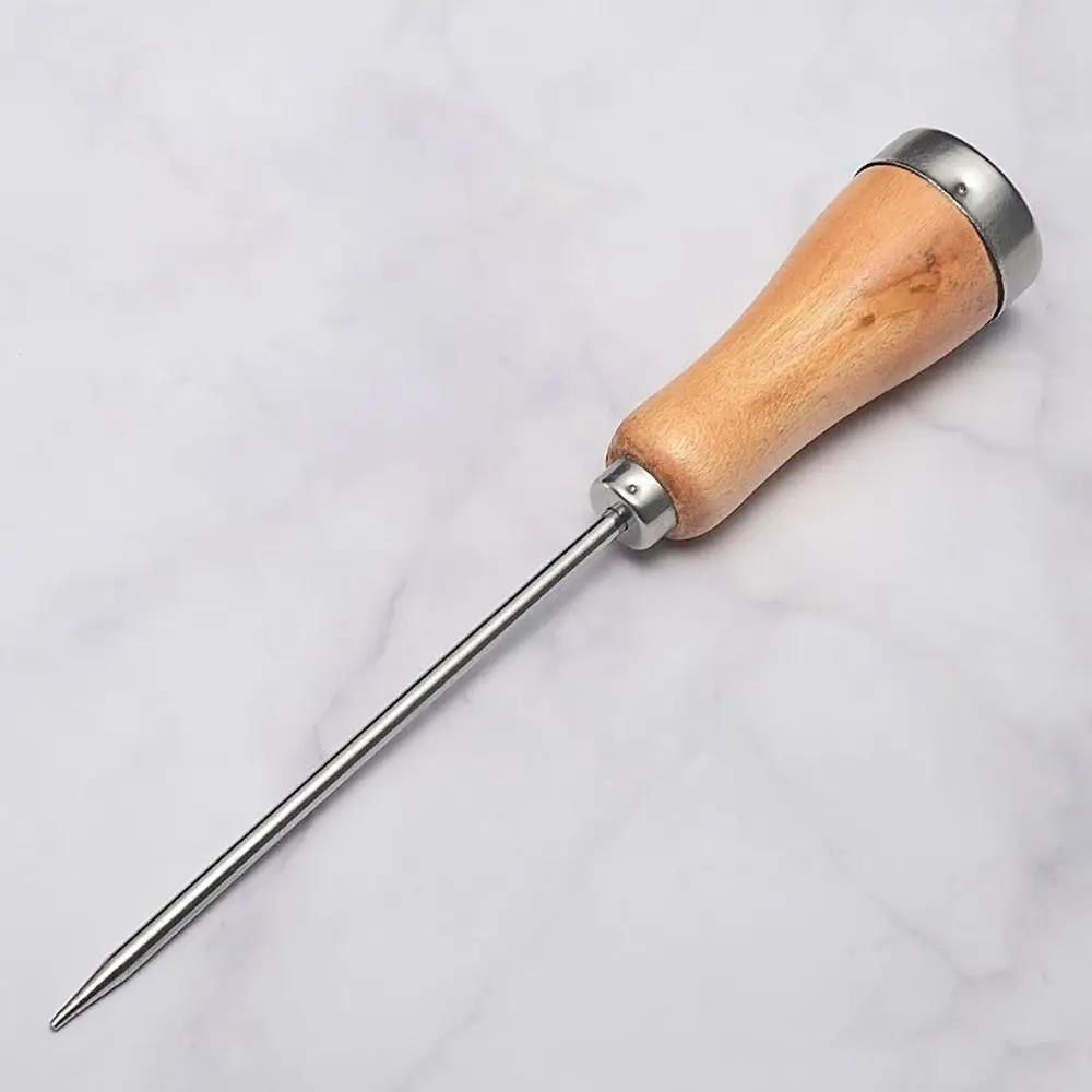 Ice Pick, Ice Breaking Ice Cone with Wooden Handle Ice Pick Crusher Ice Pick Wood Handle for Kitchen Bar