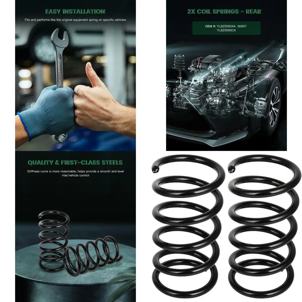 

Набор пружин катушки задней подвески SCITOO, 2 шт., подходит для 2001-12 Ford Escape, 2001-06 2008-11 для Mazda Tribute, 2005-11 для Mercury M