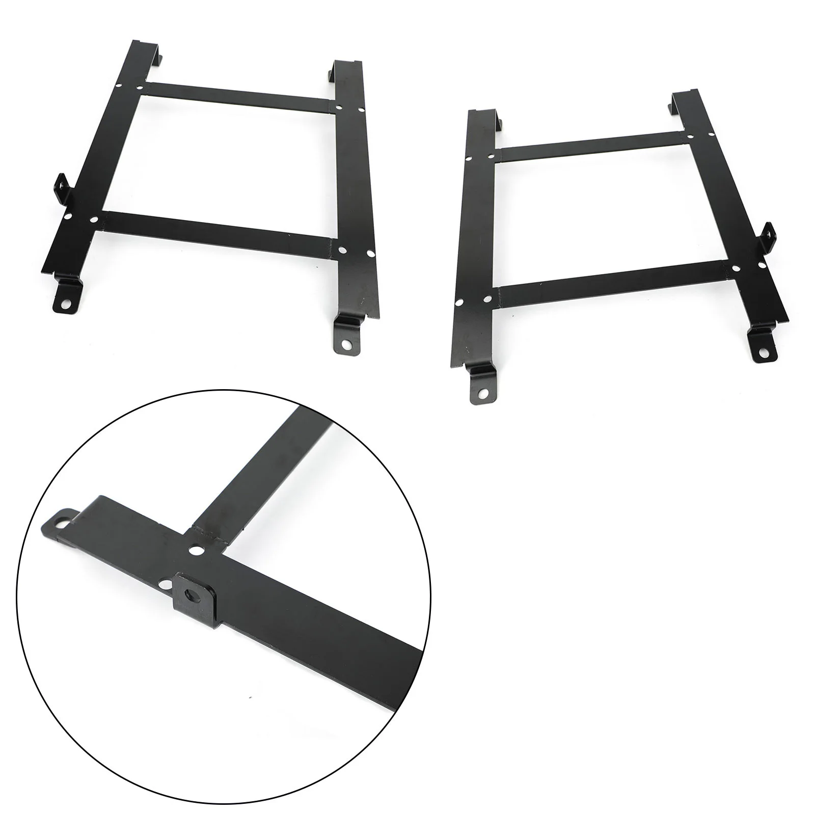 Areyourshop For Chevrolet Corvette C5 1997-2004 2X Low Mount Racing Bucket Seat Base Tensile Steel Bracket Car Auto Parts