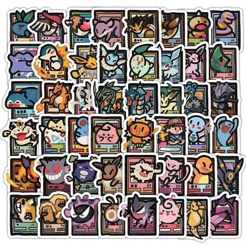 100-adesivos-de-cartas-pokemon-sem-repeticao-decalques-fofos-de-pikachu-e-charizard-para-laptop-bagagem-artesanato-diy-brinquedos-infantis-e-presentes