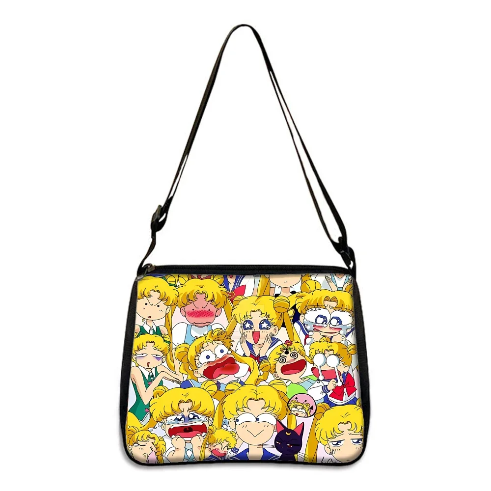 Sailor Moon Y2K Shoulder Bag Kawaii Cartoon Anime Women\'s Storage Bag Underarm Bags Fashion Accessories Shopping Travel Tote Bag