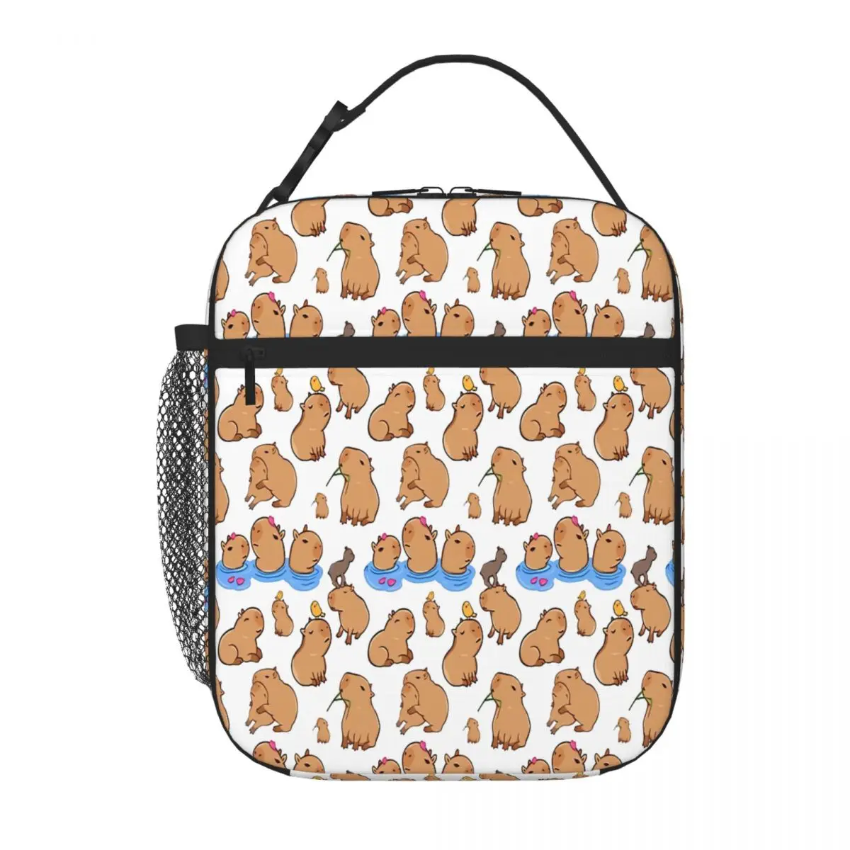 Hot Sale Capybara Pattern 9 Space Print Outdoor Lunch Bag Mini Travel Commuter Lunch Bag