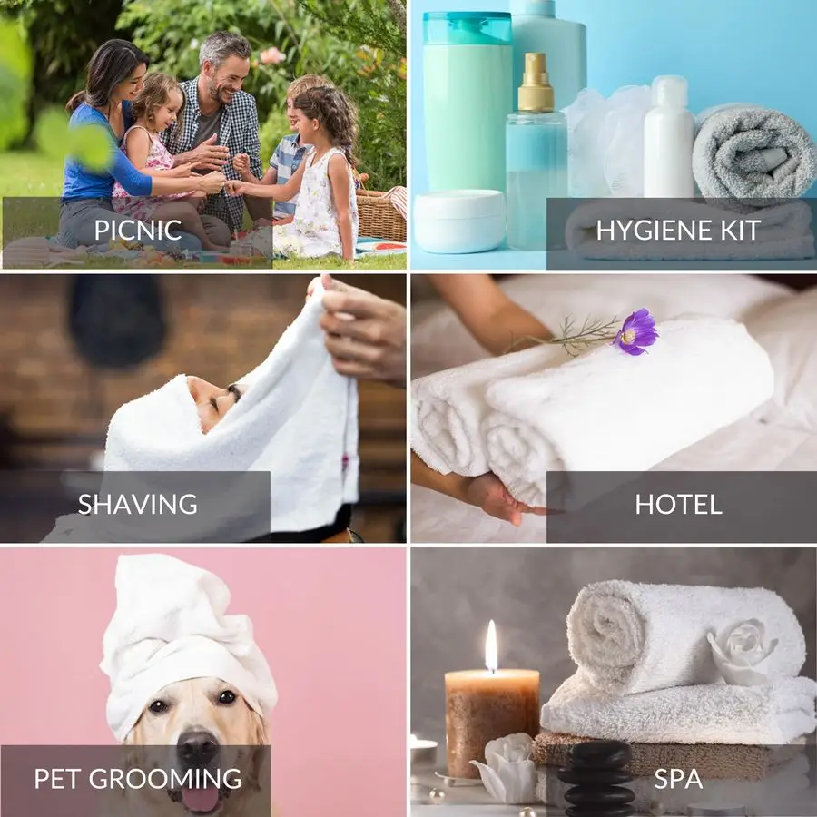 Toalhas de mão brancas 24 pacotes 15x25 polegadas toalhas de salão de mistura de algodão finas, leves e de secagem rápida toalhas de spa