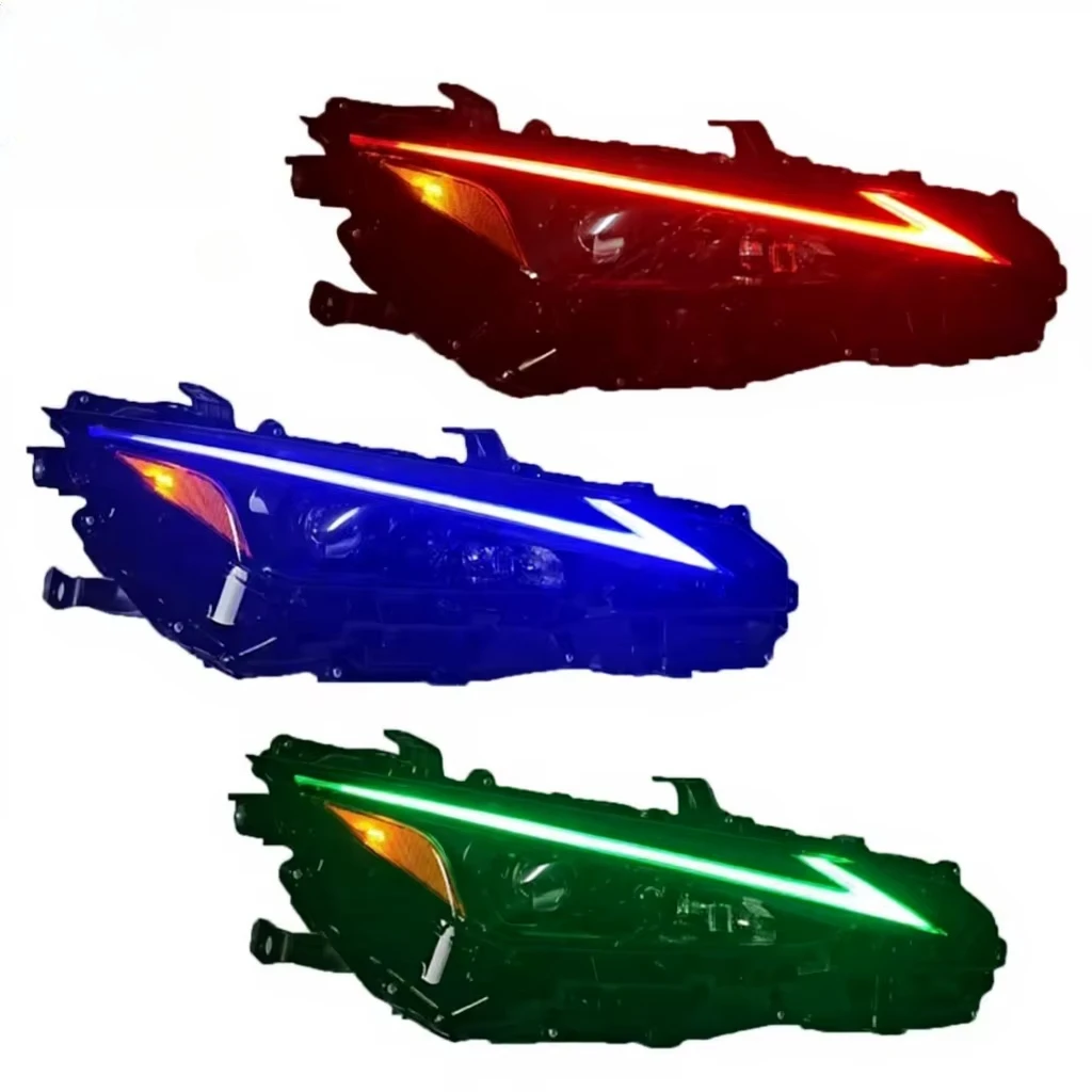 

Фара IS500 2022-2025, IS350, IS300h, светодиодная RGB DRL, с одной линзой, американская, боковая, 8118553A00