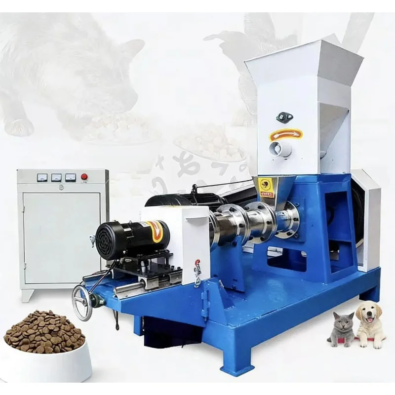 

Fully Automatic Aquaculture Floating Bait Feed Pellet Pet Dog Food Puffing Machine